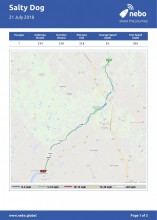 July 21, 2018: Manotick to Merrickville, Ontario map & log