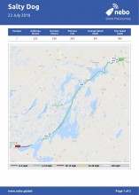 July 23, 2018: Smiths Falls to Westport, Ontario map & log