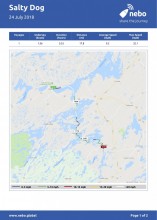 July 24, 2018: Westport to Jones Falls, Ontario map & log