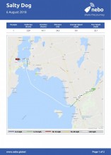August 6, 2018: Sunset Cove Marina to Orillia map & log