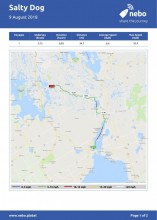 August 9, 2018: Orillia to Big Chute Marina map & log