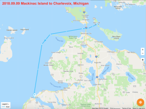9/9/2018: Mackinac Island to Charlevoix, Michigan