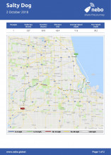 October 2, 2018: Chicago to Joliet, Illinois map & log
