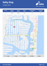 April 18, 2019: Fort Lauderdale (Bahia Mar Marina to Fiesta Way) map & log
